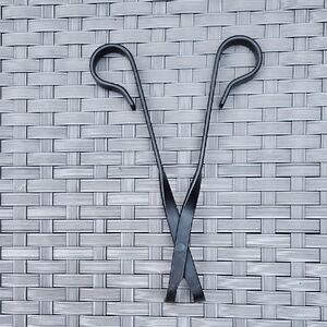 Vintage Sleek Black Metal Candle Wick Trimmer Cutter 7.5 "